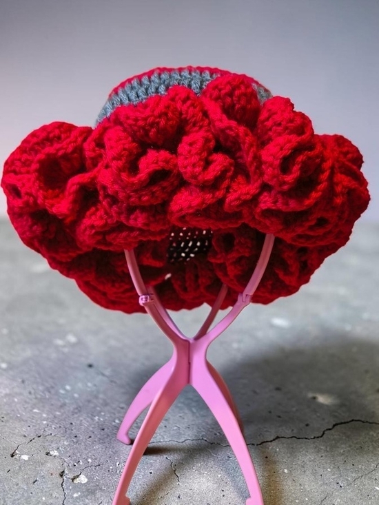 Accessories - Crochet Ruffle Bucket Hat | Scarlet Muse